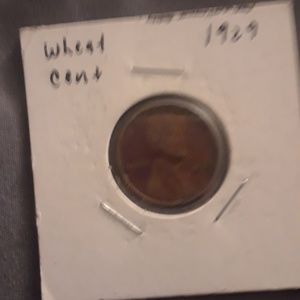 1929 wheat cent (rare)